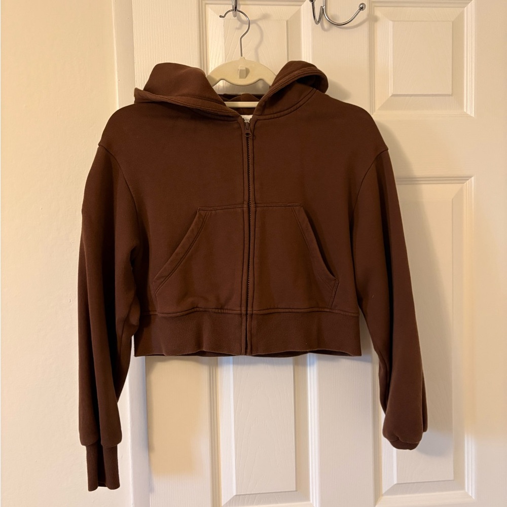 Neiwai Cropped Scuba Hoodie
